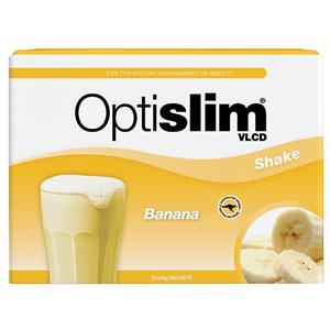 Optislim VLCD Meal Replacement Shake Banana 21x40g Sachets