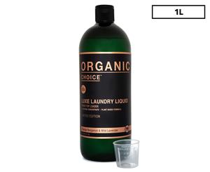 Organic Choice Front & Top Loader Luxe Laundry Liquid Limited Edition Orange Bergamot & Wild Lavender 1L