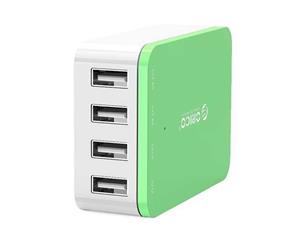 Orico CSI-4U 4 Port AC USB Wall Charger- Green iPhone /iPad /Galaxy/ AU Plug