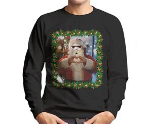 Original Stormtrooper Trooper Santa Christmas Men's Sweatshirt - Black