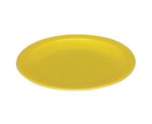 Pack of 12 Kristallon Polycarbonate Plates Yellow 230mm