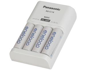 Panasonic Ni-MH Battery Charger with 4 Eneloop Batteries