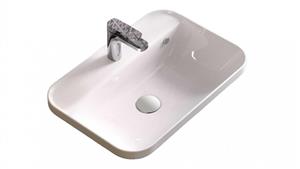 Parisi Gio Evolution 600u00d7400mm Rectangular Inset Basin 1-Tap Hole