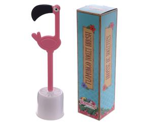 Pink Flamingo Toilet Brush and Holder