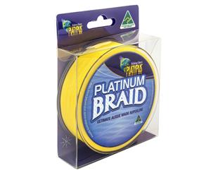 Platypus Braided Fishing Line Platinum Yellow 125yds 30lb