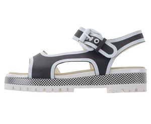 Pollini Women's Buckle Sandal - Steel Grey