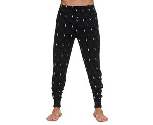 Polo Ralph Lauren Men's Knit Jogger Lounge Pants - Polo Black/Royal Blue