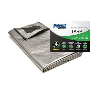 Polytuf 2.4 x 3.0m Ultra Heavy Duty D-Ring Tarpaulin