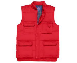 Portwest Mens Shetland Bodywarmer (S414) / Jacket (Red) - RW1025