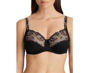 PrimaDonna 0161810/0161811 Deauville Embroidered Non-Padded Underwired Full Cup Bra - Celebration Black