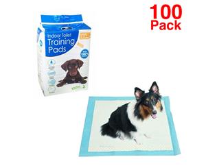 Puppy Toilet Training Pads 100pk Pet/Dog Absorbent Indoor for Mattress/Furniture