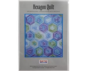 Quilting Sewing Quilt Pattern HEXAGON Patchwork Pattern Batiks New