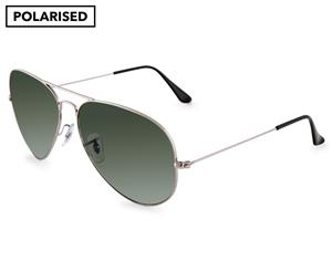 Ray-Ban Aviator 3025 Polarised Sunglasses - Grey/Green