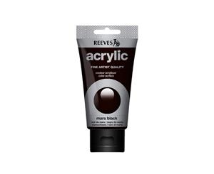 Reeves - Acrylic Paint 75ml - Mars Black 630