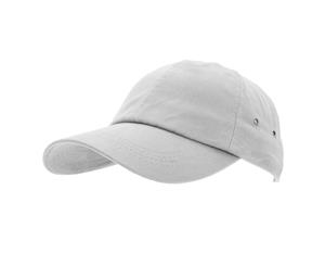 Result Unisex 100% Plush Finish Baseball Cap (White) - BC993