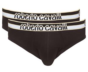 Roberto Cavalli Men's Basic Slip 2-Pack - Black