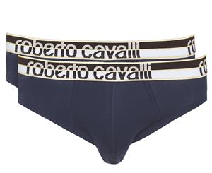 Roberto Cavalli Men's Basic Slip 2-Pack - Blue