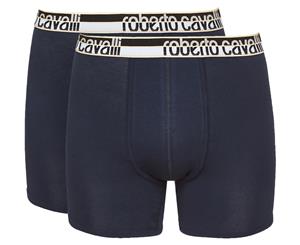 Roberto Cavalli Men's Basic Trunk 2-Pack - Blue