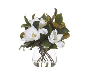 Rogue Magnolia Mix Garden Vase 50x64x47cm White Glass
