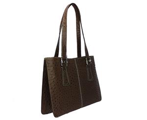 Rosa Bella Milano Genuine Leather Handbag - Brown