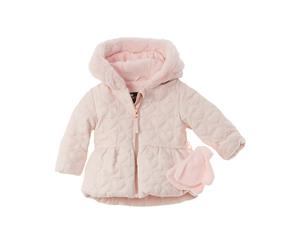 Rothschild Kids Sparkle Heart Quilted Jacket