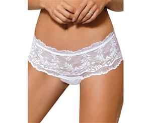 Roza Sefia Floral Lace Brief - White