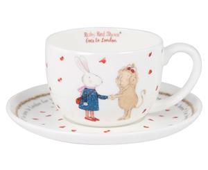 Ruby Red Shoes London Queen Cup and Saucer