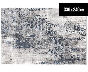 Rug Culture 330x240cm Kendra Modern Rug - Grey/Silver/Blue