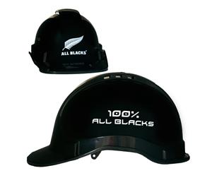 Rugby Union All Blacks NRL Light Weight Vented Safety Hard Hat *BLACK*