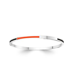 San Francisco Giants Bangle Bracelet For Women In Sterling Silver Design by BIXLER - Sterling Silver