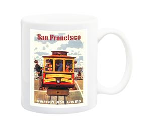 San Fransisco 1950 Air Travel Mug - 11 Fluid Oz