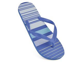 Sandrocks Mens Striped Flip Flops (Blue) - FLIP338