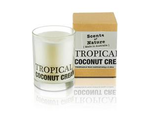 Scents of Nature by Tilley Soy Candle - Tropical Coconut Cream