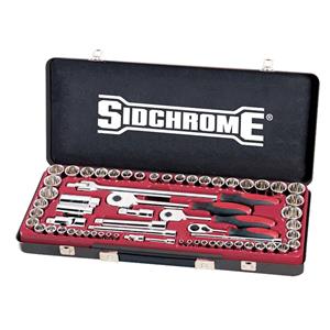 Sidchrome 64 Piece AF/Metric Socket Set