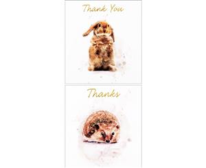 Simon Elvin Thank You Twin Display Packs (Pack Of 6) (Woodland Animals) - SG13591