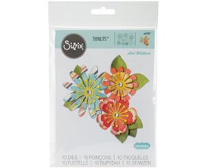 Sizzix Thinlits Dies 10/Pkg-Mix & Match Flowers