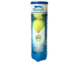 Slazenger Advantage Hardcourt 4-Ball Can Tennis Balls - Green