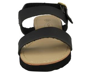 Spot On Childrens Girls Two Bar Sling Sandals (Black) - KM159