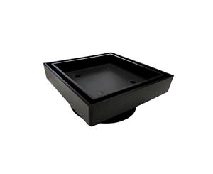 Square Black Smart Insert Tile Floor Waste Drain