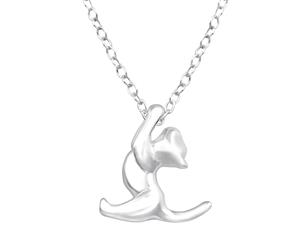 Sterling Silver Cat Necklace