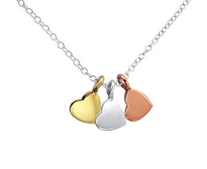 Sterling Silver Hearts Necklace