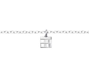 Sterling Silver Square Anklet