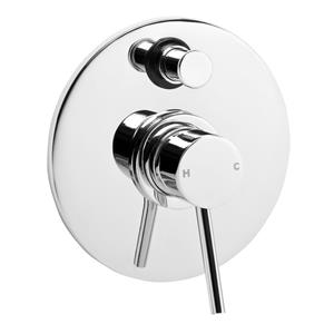 Stylus Chrome Shower / Bath Mixer Pin With Diverter Cadet