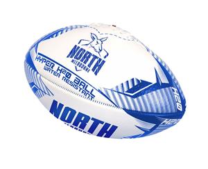 Summit Global AFL Hyper H20 North Melbourne Kangaroo Football/Rugby Sports Ball