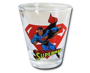 Superman in Action Mini Glass