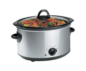 TODO 3.5L Slow Cooker Stainless Steel W/ Removable Ceramic Bowl Xj-13218C