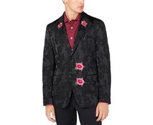 Tallia Mens Verdello Floral Embroidered Two-Button Blazer