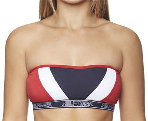 Tommy Hilfiger Women's Cotton Bandeau - Red/White/Navy