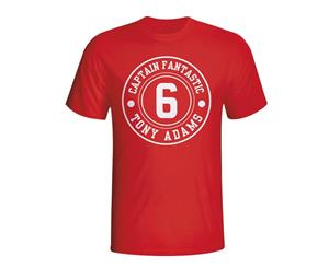 Tony Adams Arsenal Captain Fantastic T-shirt (red)