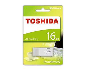 Toshiba THN-U202W0160E4 16 GB TransMemory U202 USB 2.0 Flash Drive White